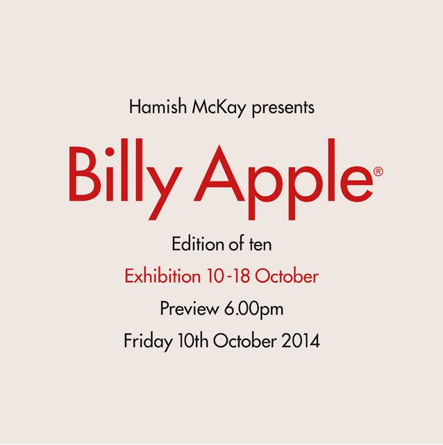 Billy Apple - Edition of ten
